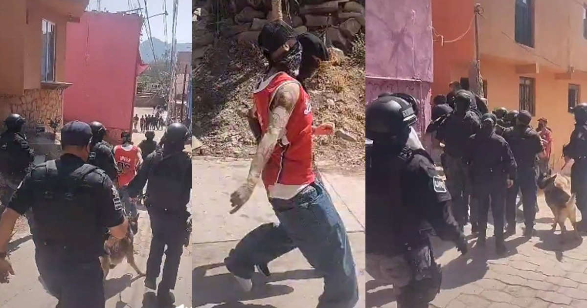 En Guanajuato, escoltas armados y perros entrenados cuidaron a Santa Fe  Klan a su llegada -